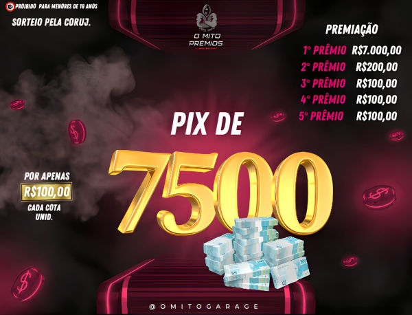 RAPIDINHA DE 7.500,00 - SORTEIO PTV 16:20 15/08